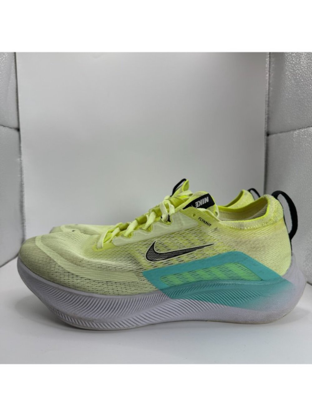 Nike Zoom Fly 4 Barely Volt Dynamic Shoes Women Size 9 Turquoise Running Cushion - Picture 5 of 12